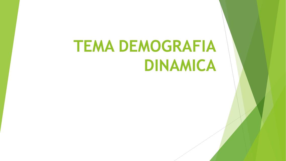 Demografía Dinámica | JPaul HAsto | uDocz
