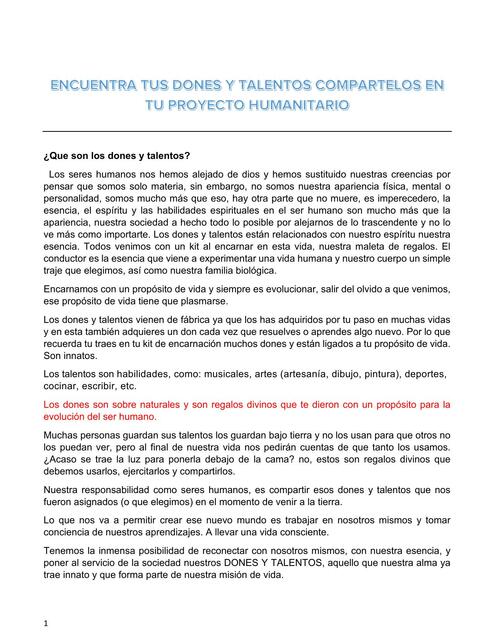 Proyecto Humanitario 