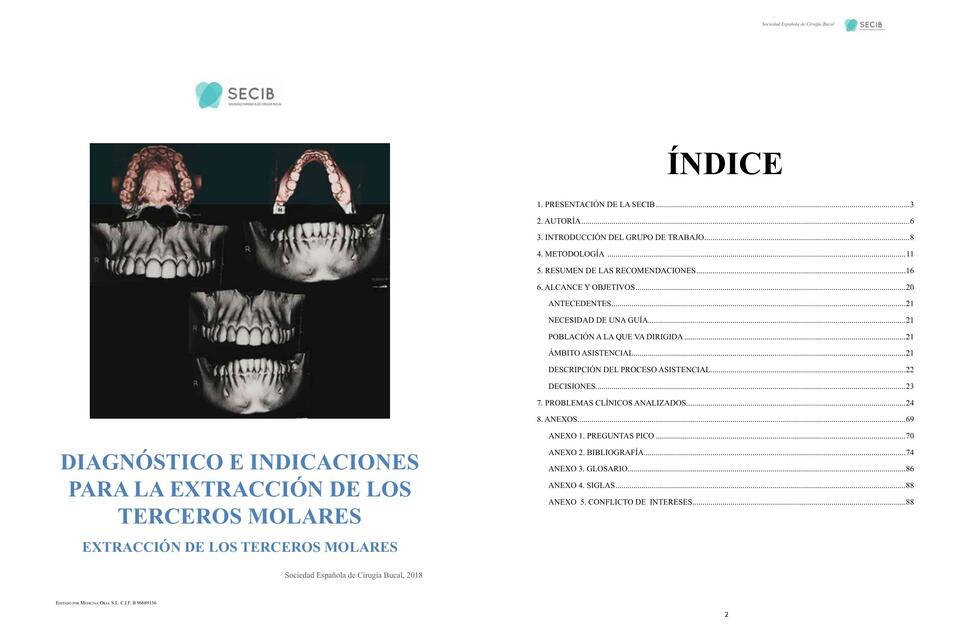 Diagnóstico e Indicaciones para la Extracción de los Terceros Molares Superiores