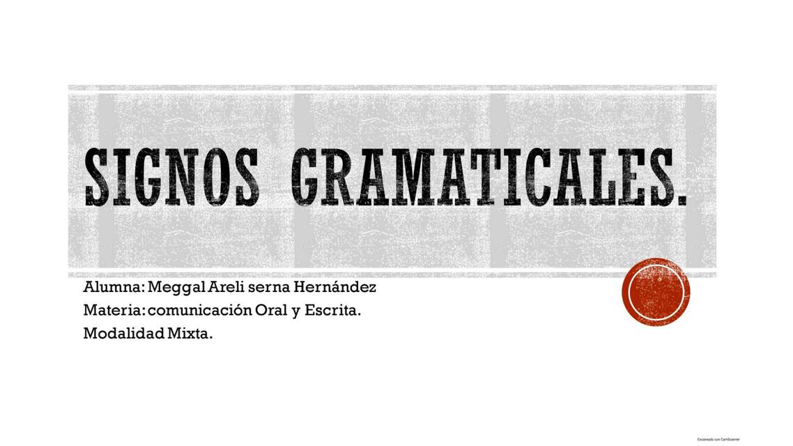 Signos Gramaticales