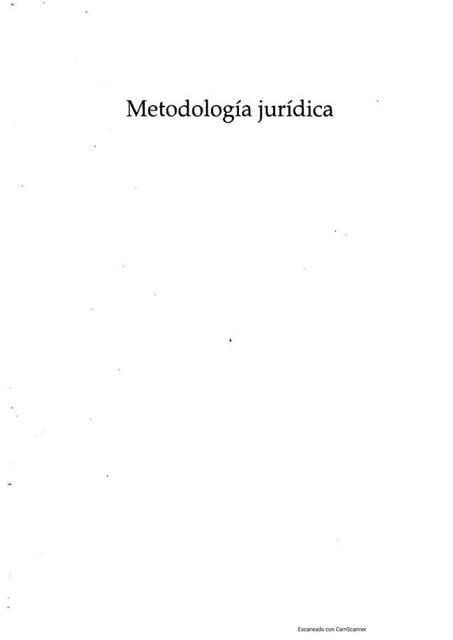 Metodología jurídica