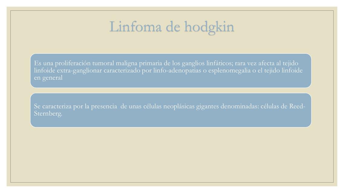 Linfoma de Hodgkin