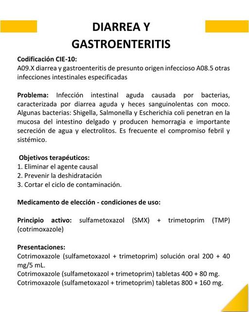 Diarrea y gastroenteritis Apuntes Médicos Diego Israel Tipan, MD