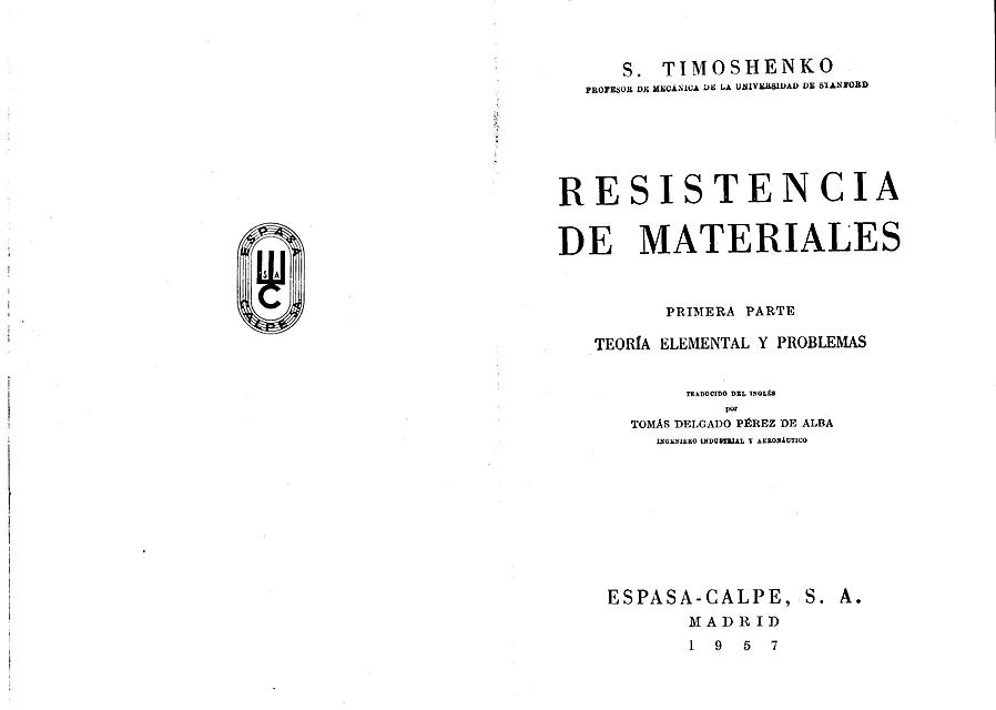 Timoshenko S Resistencia De Materiales Tomo 1