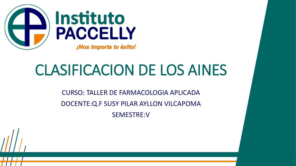 Clasificación de los AINES