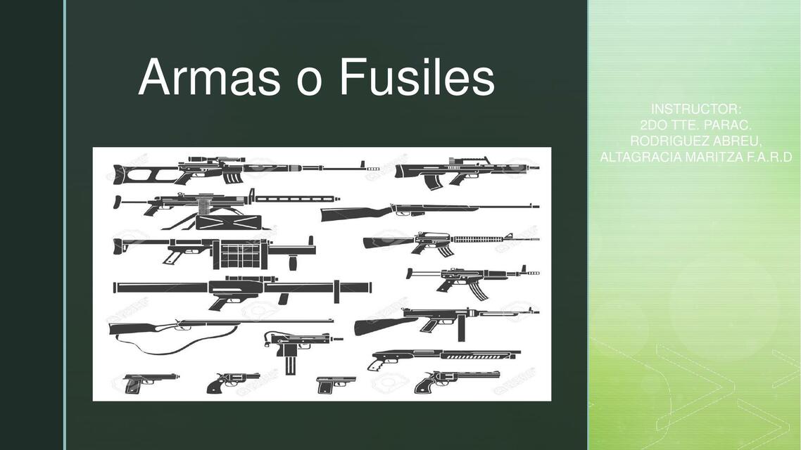 Armas o fusiles