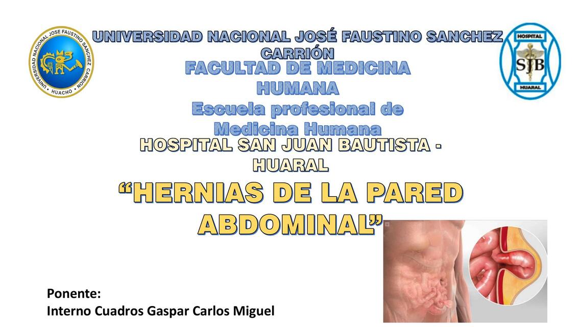 Hernias de la Pared Abdominal 