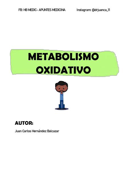 METABOLISMO OXIDATIVO , CICLO DE KREBS | uDocz