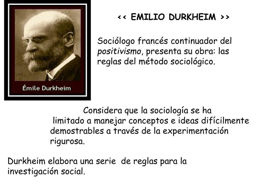 Emilio Durkheim 