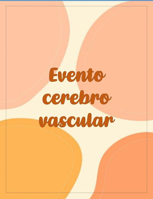 Evento cerebro vascular  