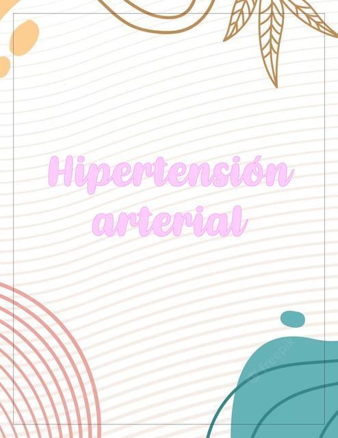 Hipertensión arterial  