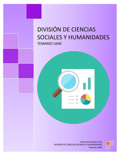 UAM Temario Ciencias Sociales y Humanidades. 