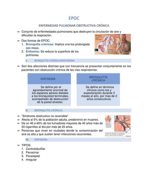 Enfermedad pulmonar obstructiva crónica 