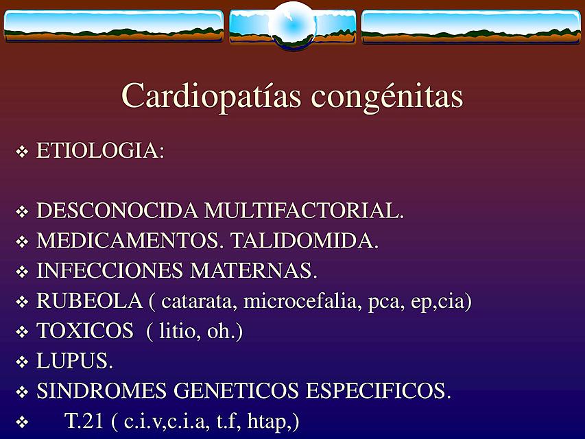 Cardiopatías congénitas