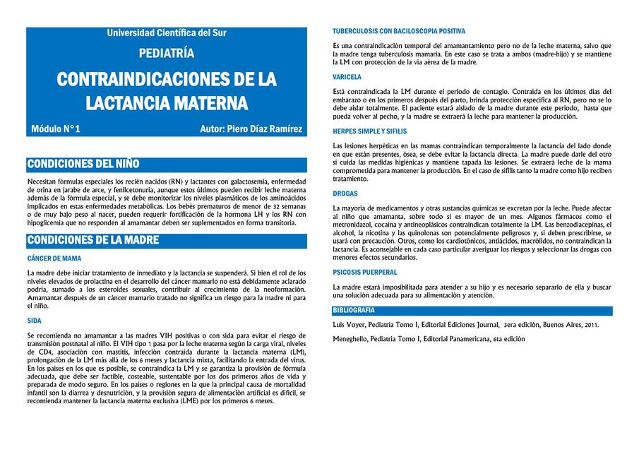 CONTRAINDICACIONES DE LA LACTANCIA MATERNA - pierodiaz med | pierodiaz