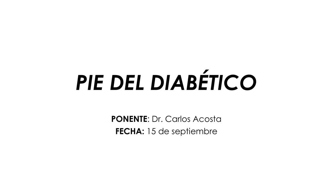 Pie del diabético uDocz