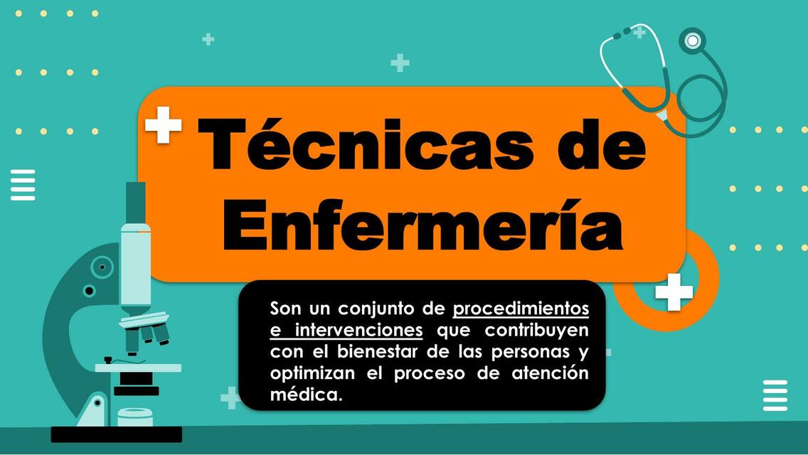 Técnicas de Enfermería