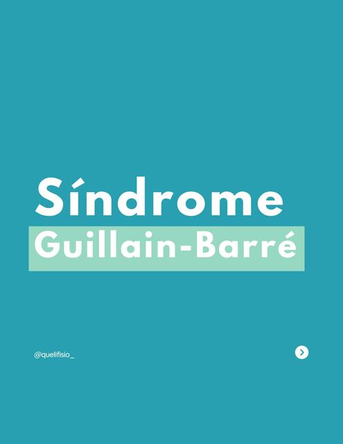 Síndrome Guillain-Barré