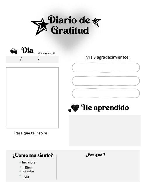 Planner de Gratitud