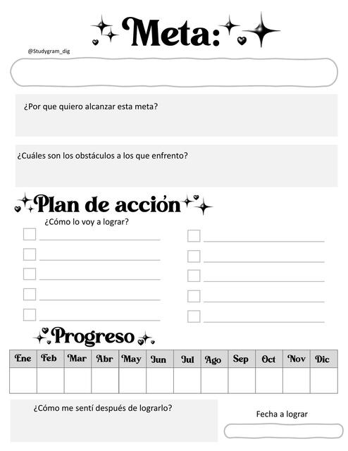 Planner de Metas