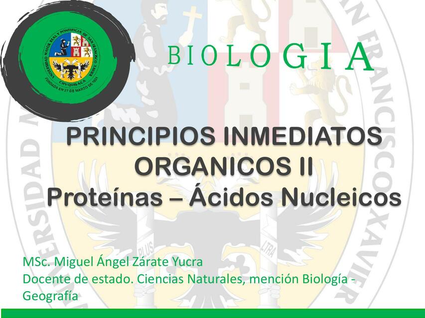 Proteínas- Ácidos Nucleicos 