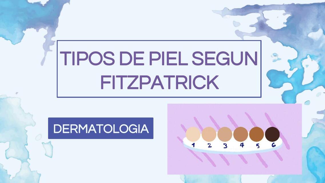 Tipos de Piel Según Fitzpatrick Atlas de dermatología clínica