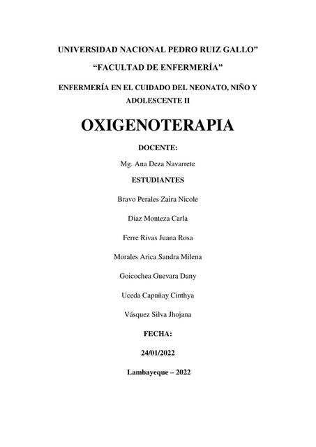 Oxigenoterapia 