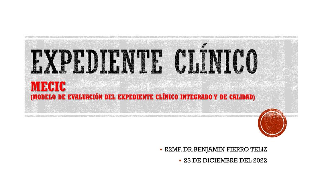 Expediente Clínico 