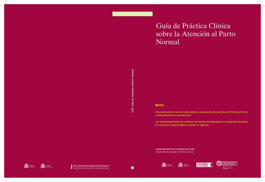 Guía De Práctica Clínica Sobre La Atención Al Parto Normal Moreno