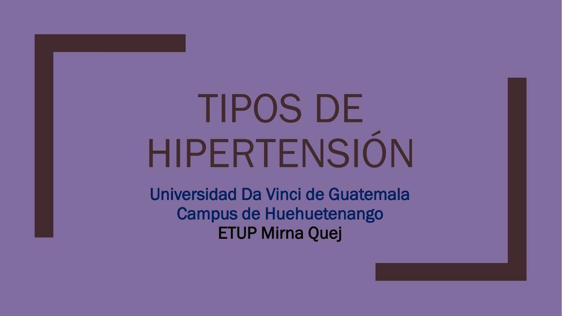 Hipertensión Arterial 