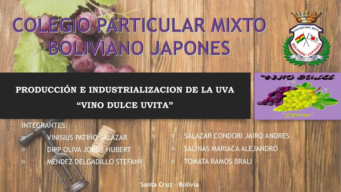 Producción e Industrialización de la Uva 