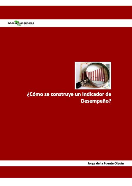 ¿Cómo se construye un indicador de desempeño?