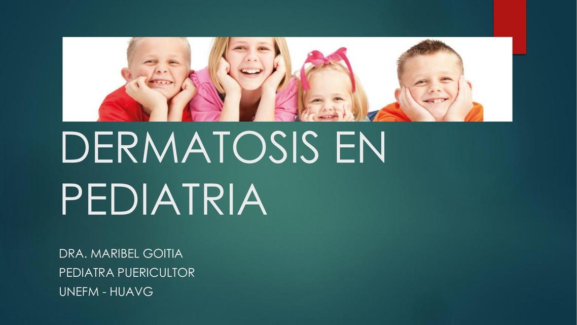 Dermatosis en pediatría 