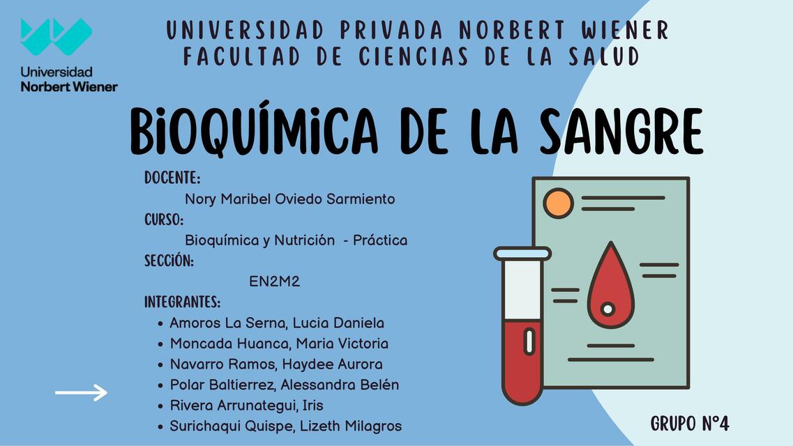 Bioquímica de la Sangre 