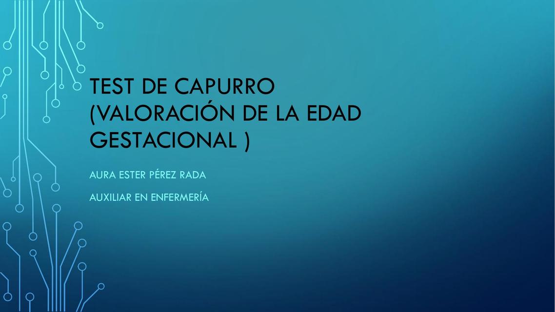 Test De Capurro uDocz Test De Capurro uDocz