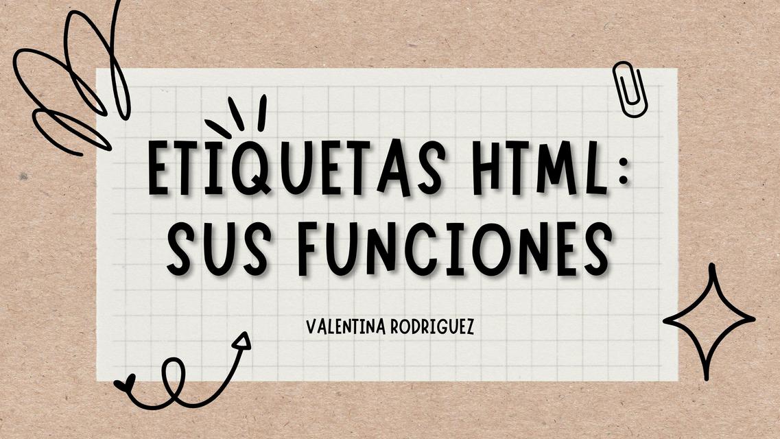 Etiquetas en HTML