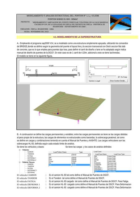 Descripción Análisis Estructural 