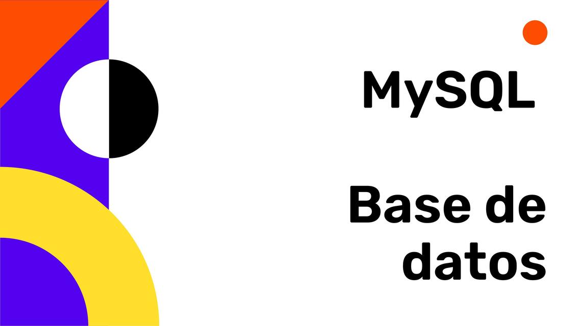 MySQL Base de Datos