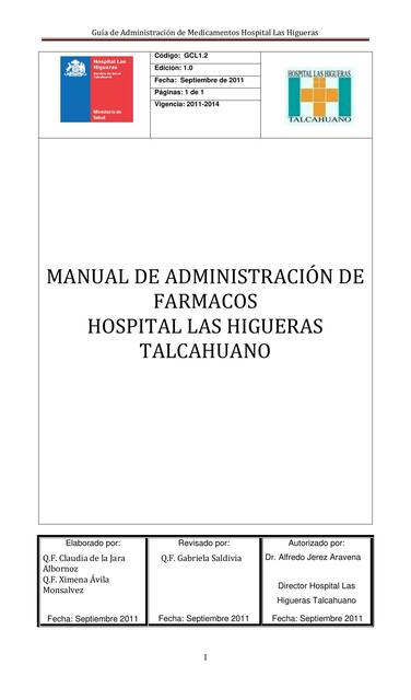 Manual de Administración de Fármacos 