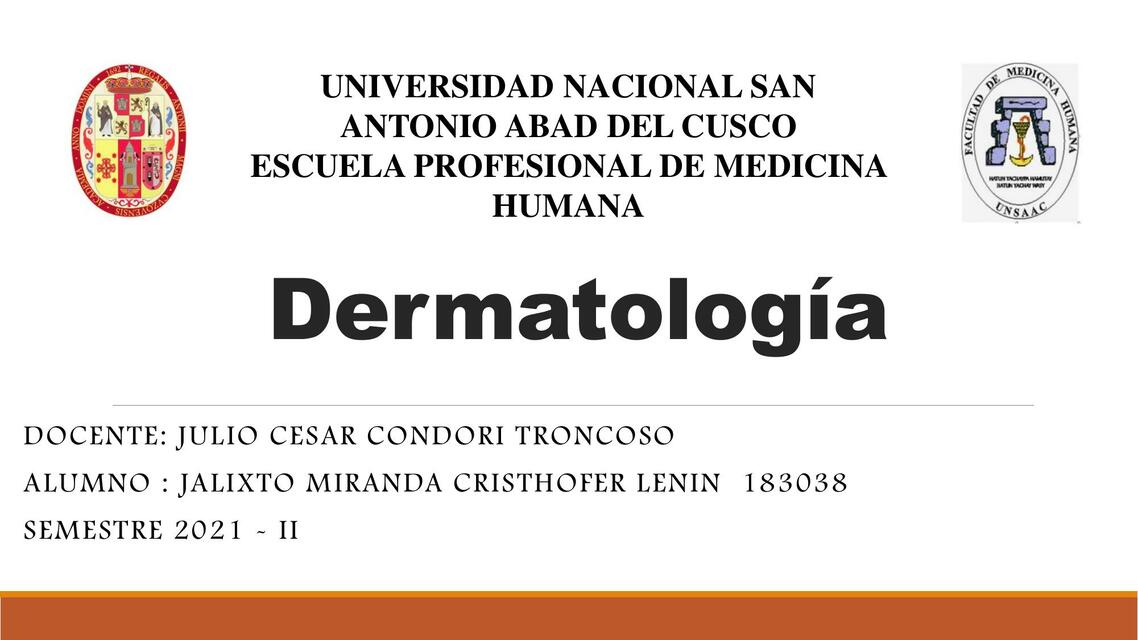 Dermatología 