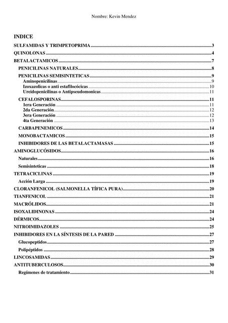Farmacología Dosis KEVIN DAVID MENDEZ TENECORA uDocz