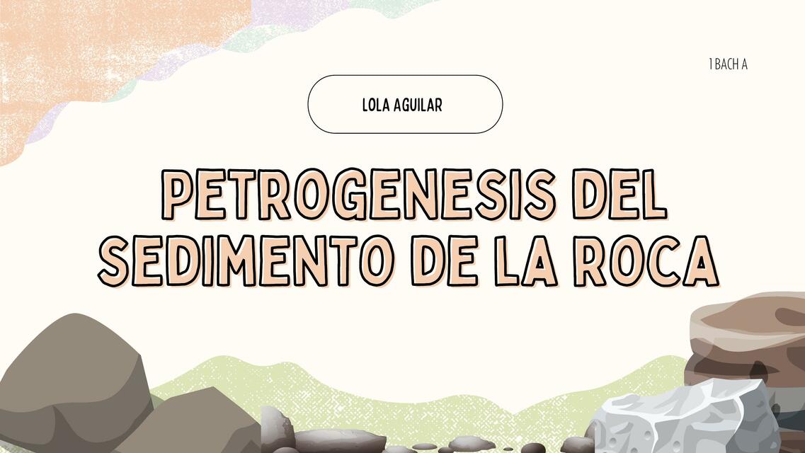 Petrogenesis del Sedimento de la Roca