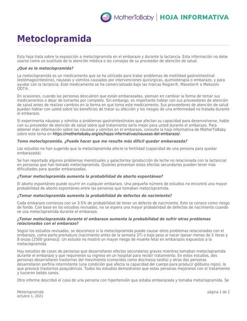 Metoclopramida