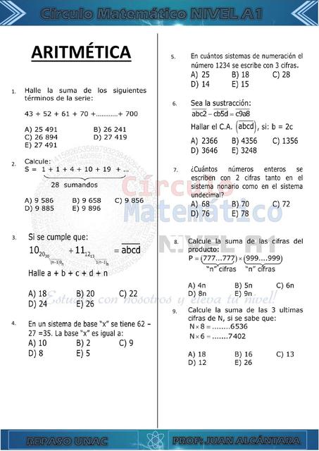 Aritmética Unac 2 1 Ramos Castrejón Udocz Aritmética Unac 2 1 Ramos Castrejón Udocz