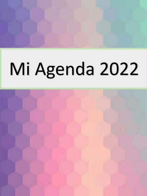 Mi Agenda 2022