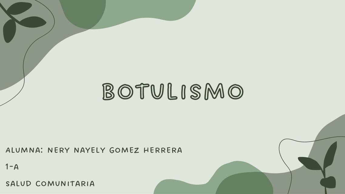 Botulismo