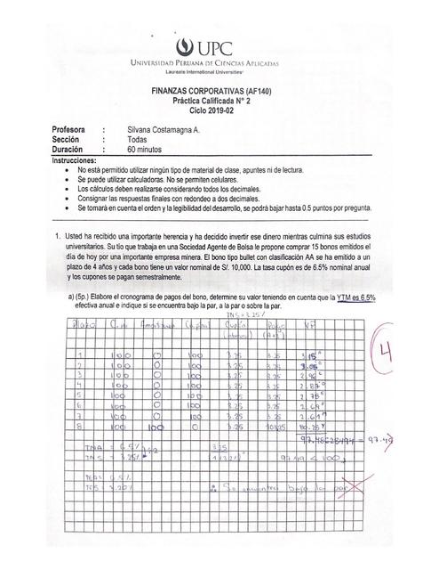 PC2 Finanzas Corporativas UPC