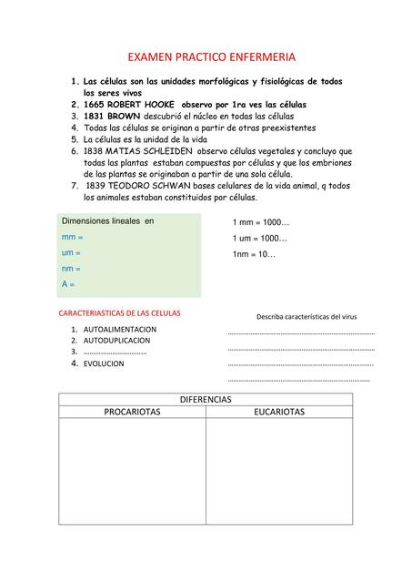 Examen Práctico Enfermería 