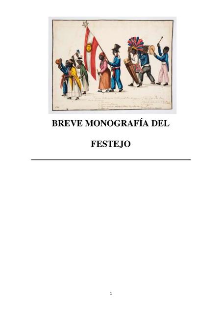 Breve monografía del festejo 