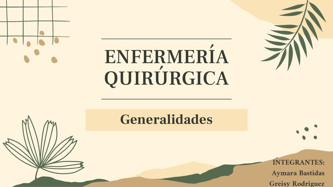 Enfermedades quirúrgicas 